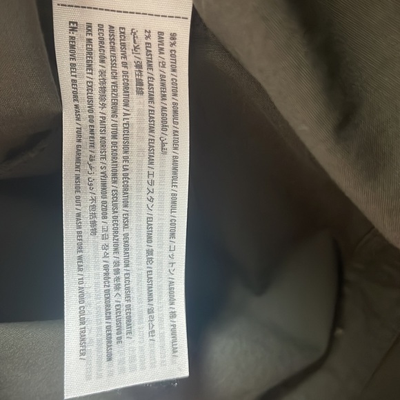 Abercrombie army green skirt with tie size small NWT - Picture 4 of 4